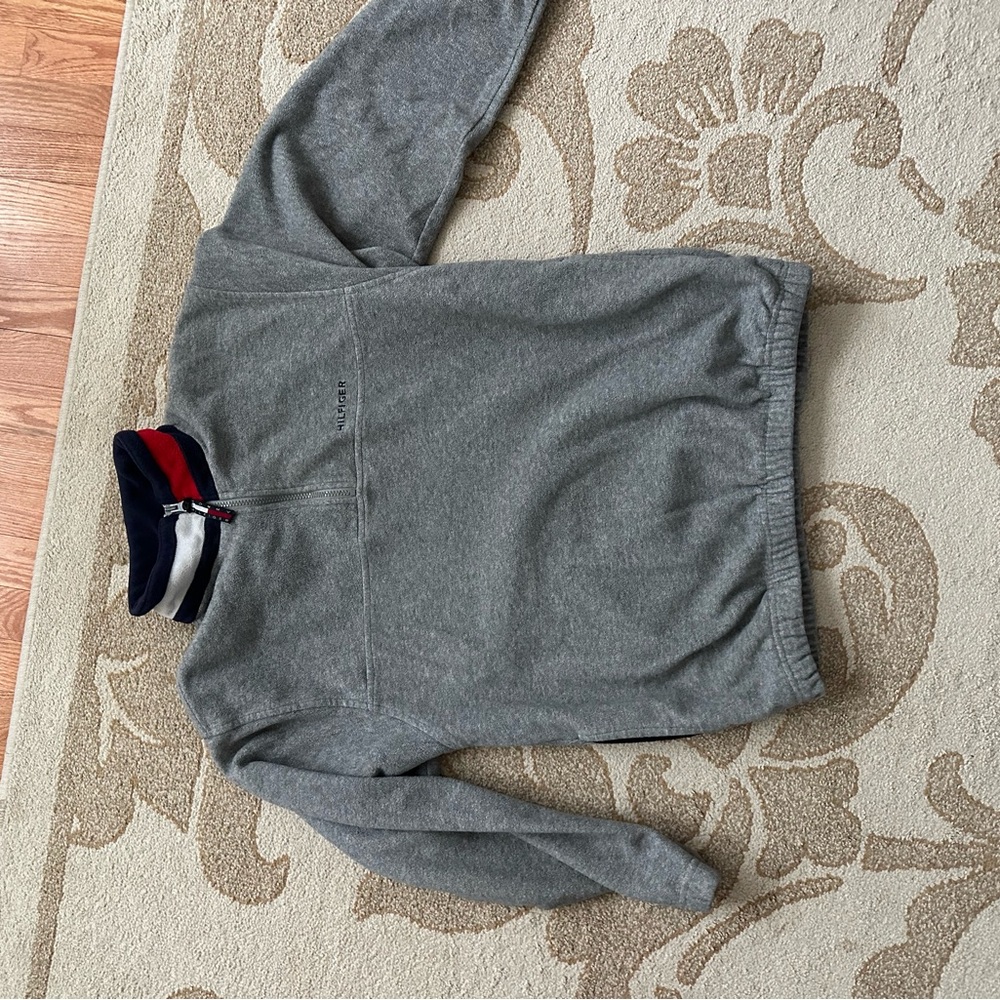 Gray Half-Zip Sweater